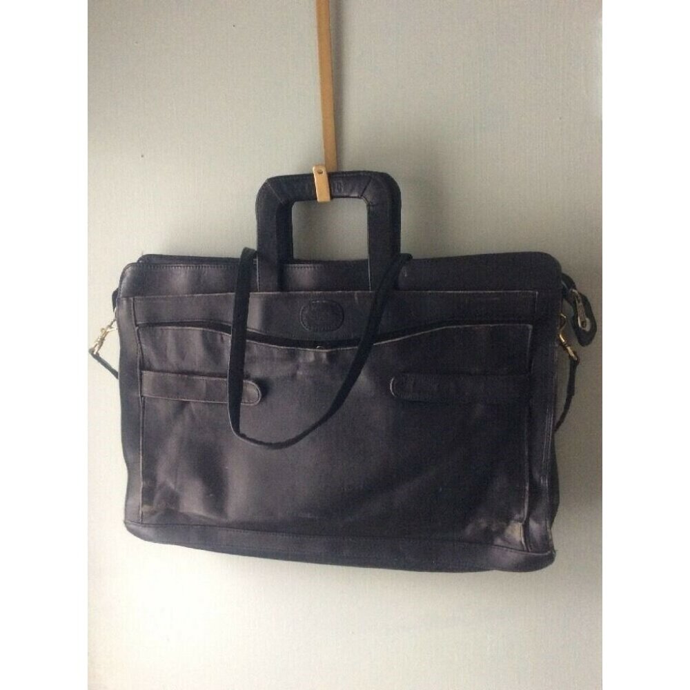 vintage Kluge Leather soft briefcase attache case